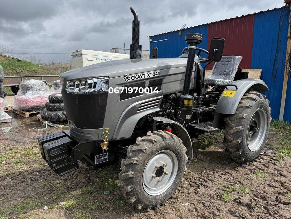 Трактор Скаут XT-244 з редукторним мостом 3-цилін Повний привід Кредит