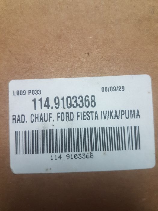Radiador sofagem Ford Fiesta