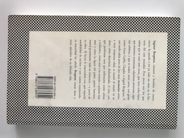 Livro Lanterna Mágica Memórias de Ingmar Bergman em espanhol c/ portes