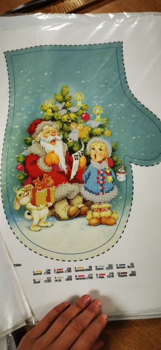 Новорічні  різдвяні заготовки вишивку бісером