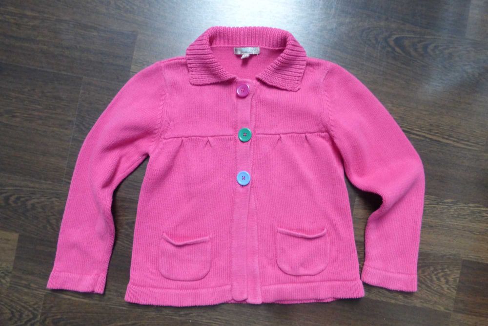 Теплый кардиган с капюшоном, кофта М&S, жилетка на 5-7лет