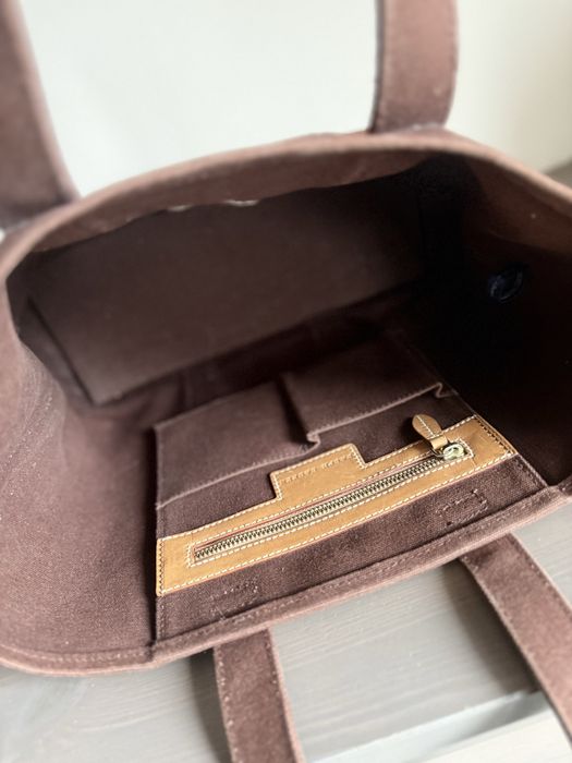 Torebka Polo Ralph Lauren Czekoladowa Tote Shopper z dużym logo