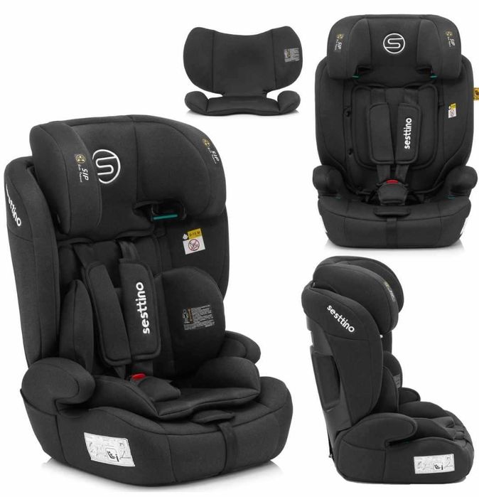 Fotelik Samochodowy 76-150cm Sesttino Rocker Pro 9-36kg Montaż Pasem