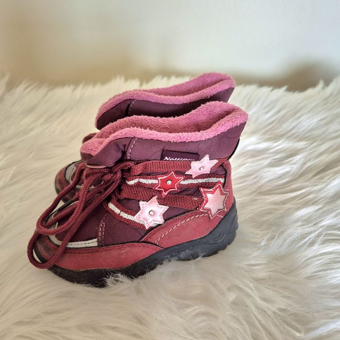 Buty zimowe dla dziewczynki śniegowce kozaki rozmiar 23 Nelli Blue