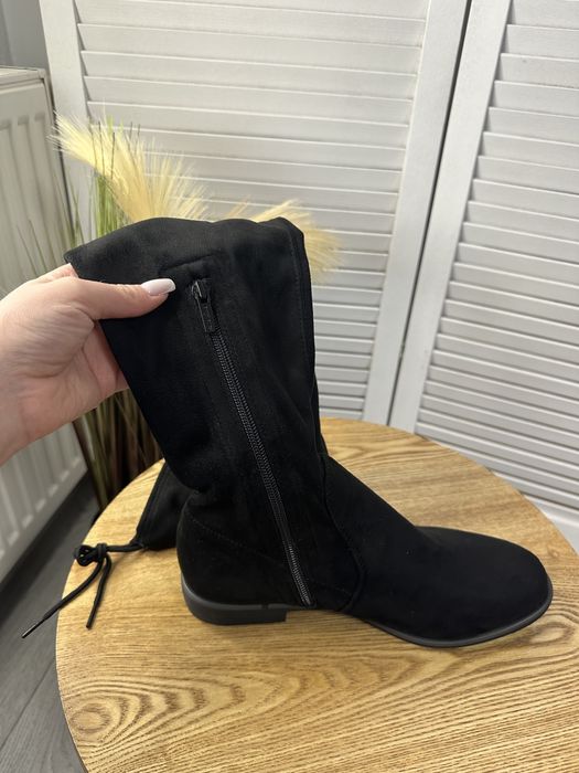 Ботфорди жіночі замш