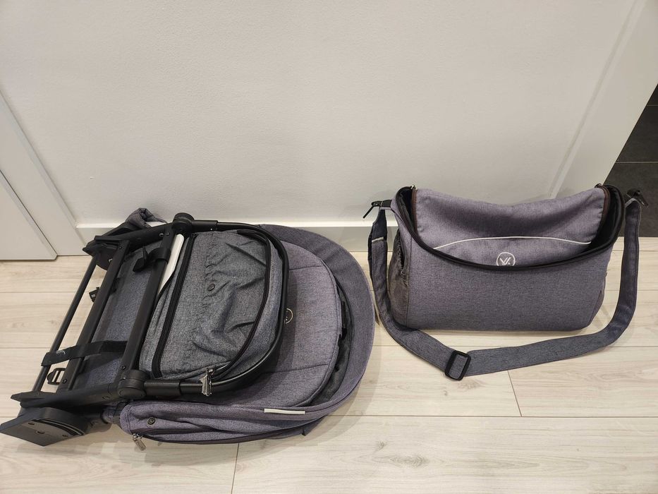 Wózek Muuvo Quick 2.0 Graphite spacerowy + gondola + akcesoria +gratis