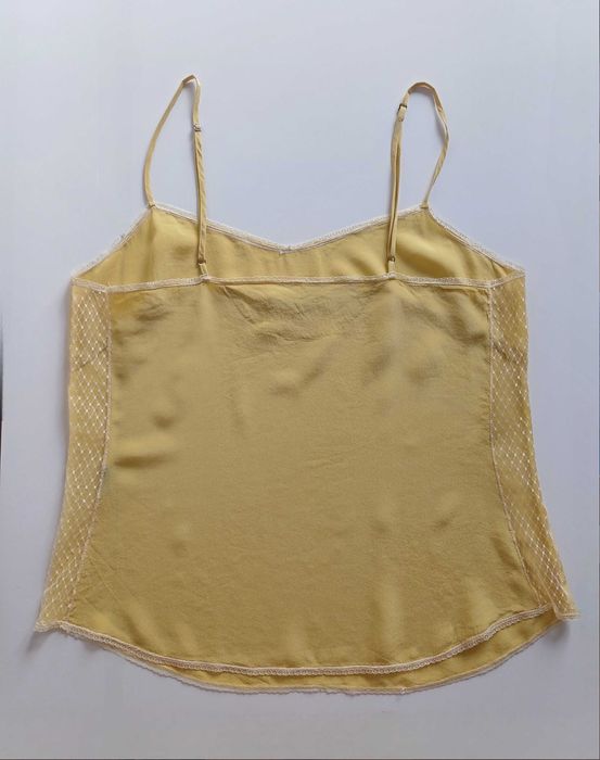 Jedwabna kremowa koszulka nocna / top rozm. M Animale