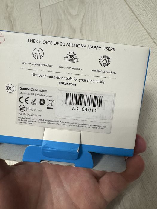 Портативна колонка ANKER SoundCore nano Black