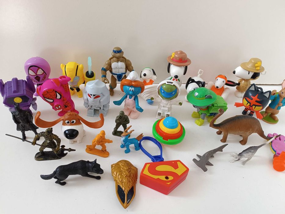 дитяча іграшка 30  шт солдатики смурфік вольт черпашка нінзя динозавр