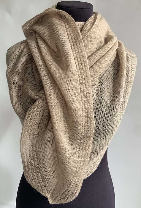 Бактус косинка Шаль Палантин Верблюденя 100%