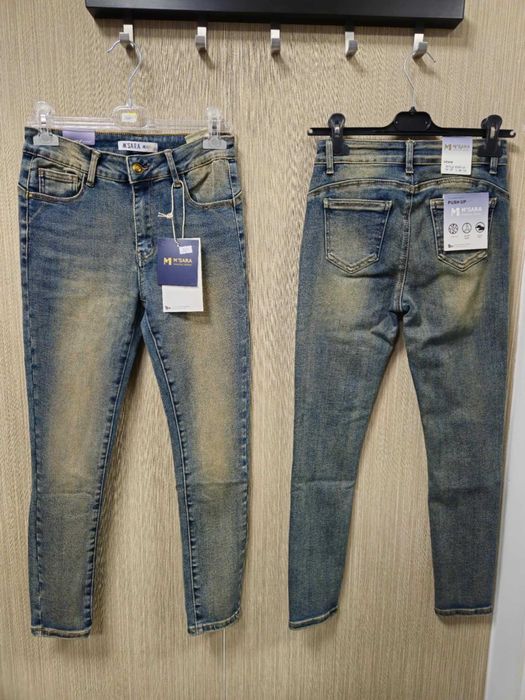Jeansy MSara rurki r. 30 (XL) elastyczne Push Up !!!