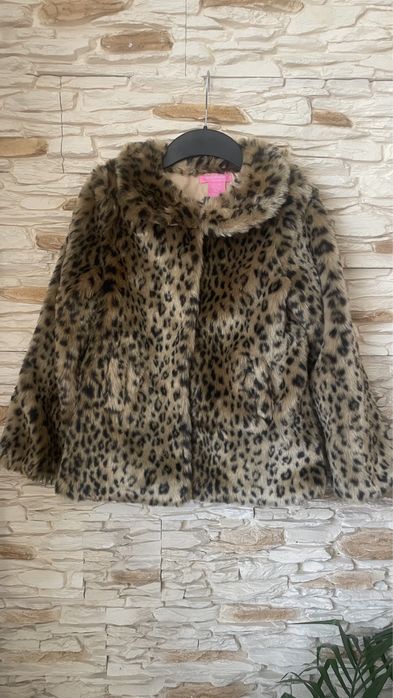 Futerko w panterkę cieplutkie jesień/zima roz. 128