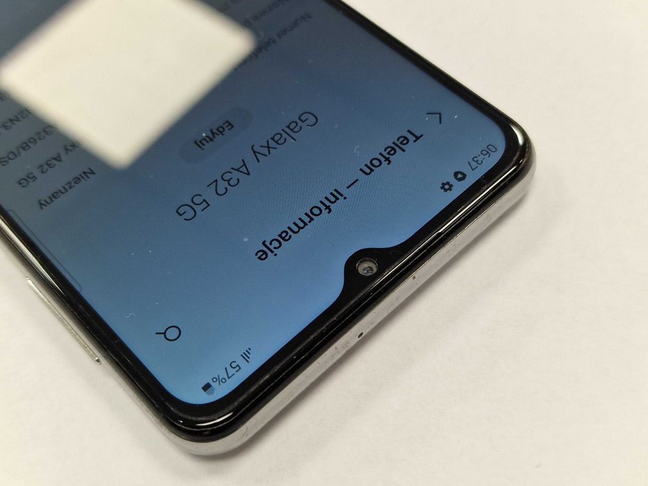 Samsung Galaxy A32 5G Dual SIM/ 4GB/ 64GB/ White/ wadliwy wyświetlacz