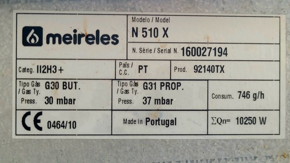 Fogão a gás Meireles N510 X