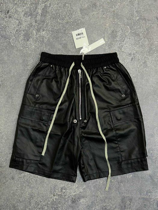 Rick Owens DRKSHDW leather шорти шкіряні чорні opium archive black S M