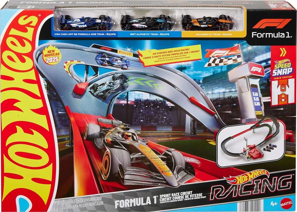 Hot Wheels. JDY15 Racing Formuła 1. Sprint. Tor wyścigowy. Hot Wheels. Nowy Produkt