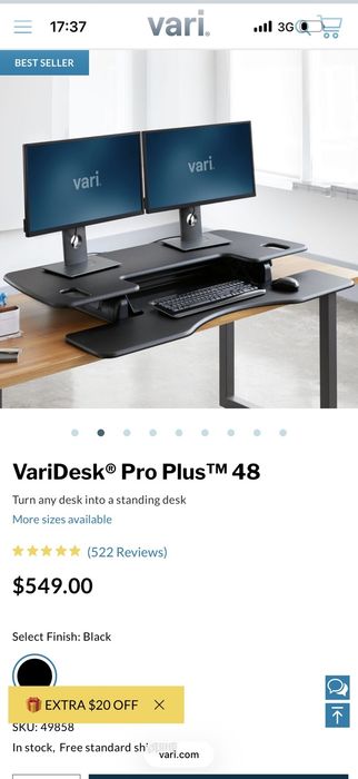 Продам стіл VariDesk Pro Plus
