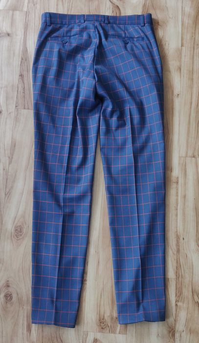 Garnitur próchnik 48 weselny slim fit kratka bytom vistula poszetka