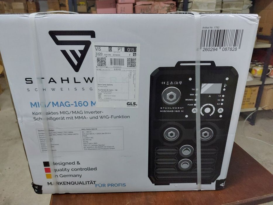 STAHLWERK MIG/MAG 160M – Sinérgica 5 em 1 – Nova – Garantia 7 anos