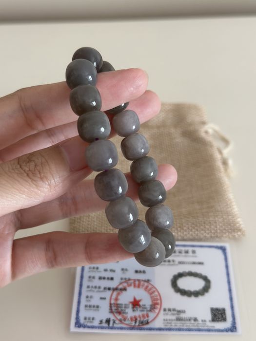 nao negociavel pulseira de jade natural certificado