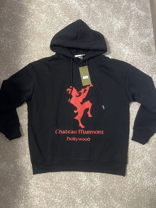 Худі Gucci Chateau Marmont Printed Black Hoodie