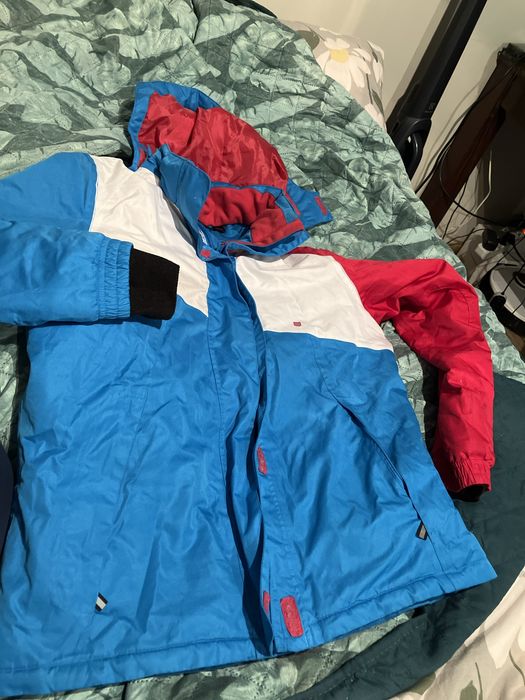 Kolorowa kurtka narciarska 158/164