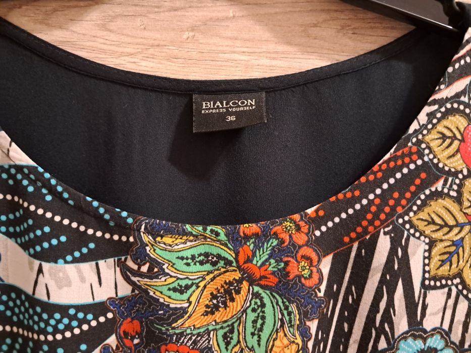 Tunika Bialcon, bluzka na lato bez rękawów roz. 38/40