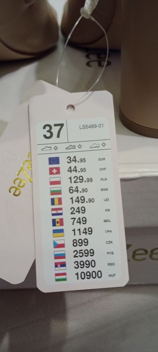 Damskie sandałki na słupku Deezee 37