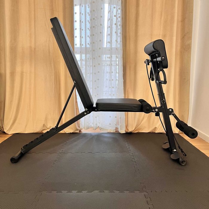 Zestaw Żeliwny 120 kg Siłownia Ławeczka Hantle Sztanga Obciążenia