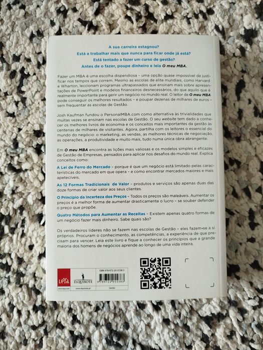 Livro "O Meu MBA em Gestão"