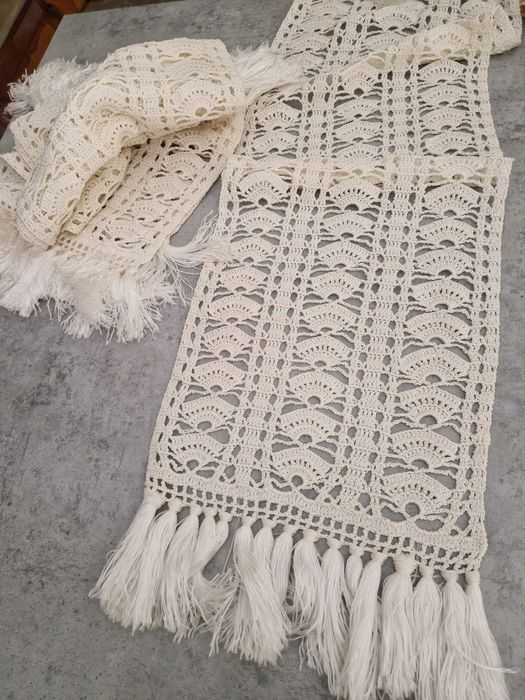 Panos em croché feitos à mão