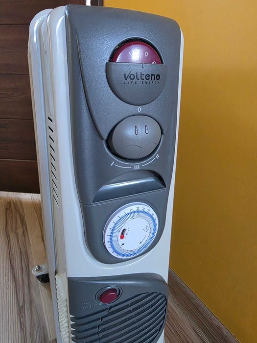 Grzejnik Olejowy Turbo Volteno biały 11 żeberek Timer Ciepło Oszczędny