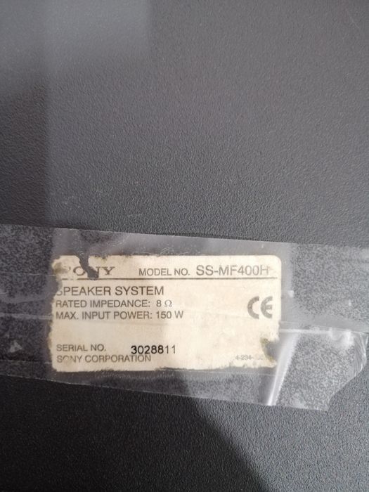 Colunas Sony SS-MF409H