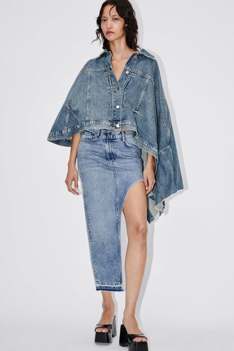 Zara куртка джинсовая