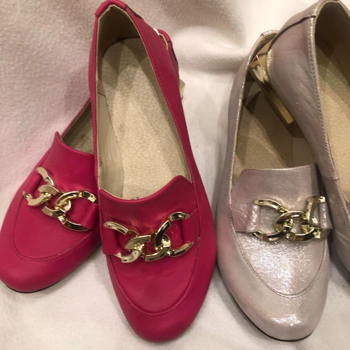 Piękne espadryle wiosenne naturalna skóra kolory