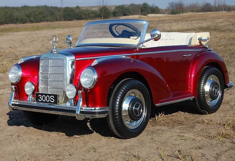 BAWIBUS.PL Auto samochód na akumulator Mercedes Benz 300S retro pojazd
