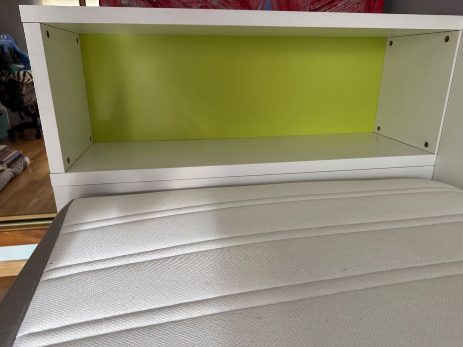 Cama de Solteiro IKEA FLAXA com Cabeceira de Arrumação
