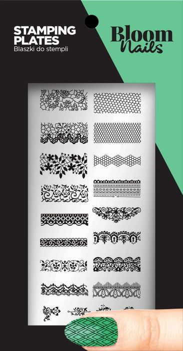 Bloom Nails blaszki do paznokci stempli