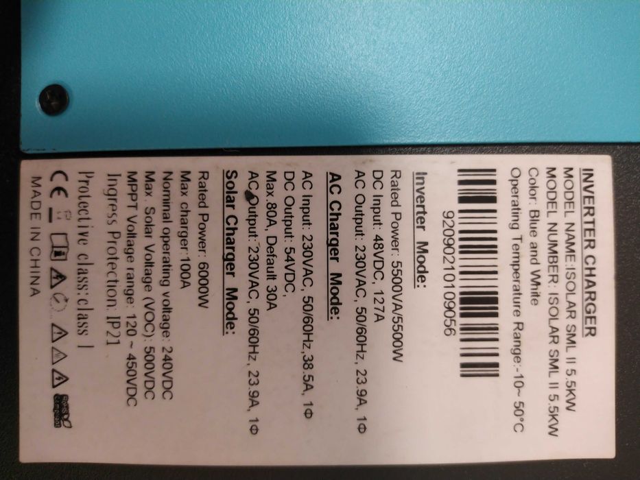 Inwerter Easun 5,5kw off-grid