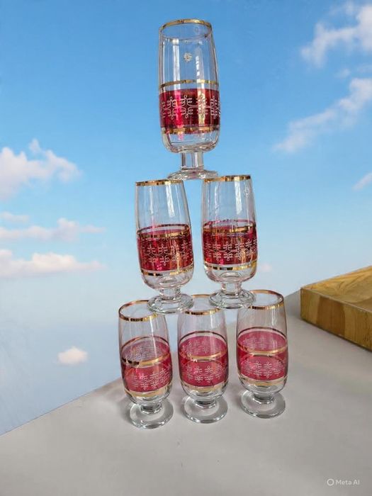 Kieliszki bohemia glas nietuzinkowe