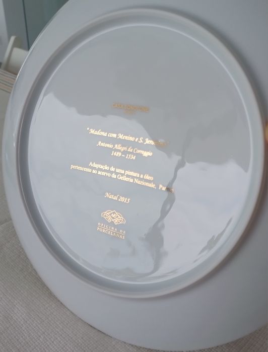 Prato porcelana Natal 2015 Casa Sonotone