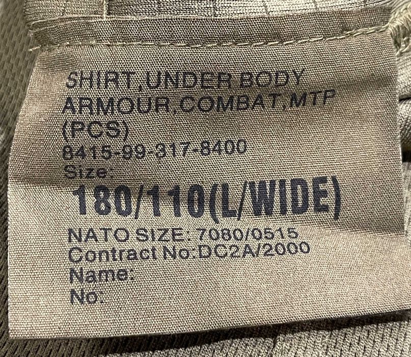 Under Body Armour Combat Shirt MTP (PCS) Rozm. L /  Kontraktowy/Nowy