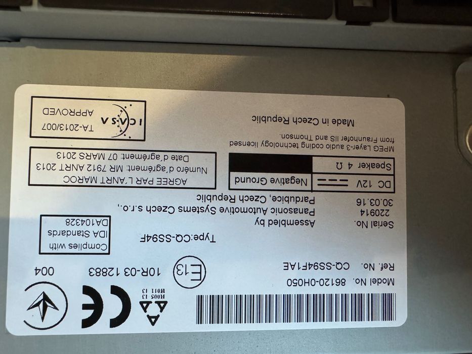 AutoRádio Peugeot 108, Citroen C1 e Toyota Aygo