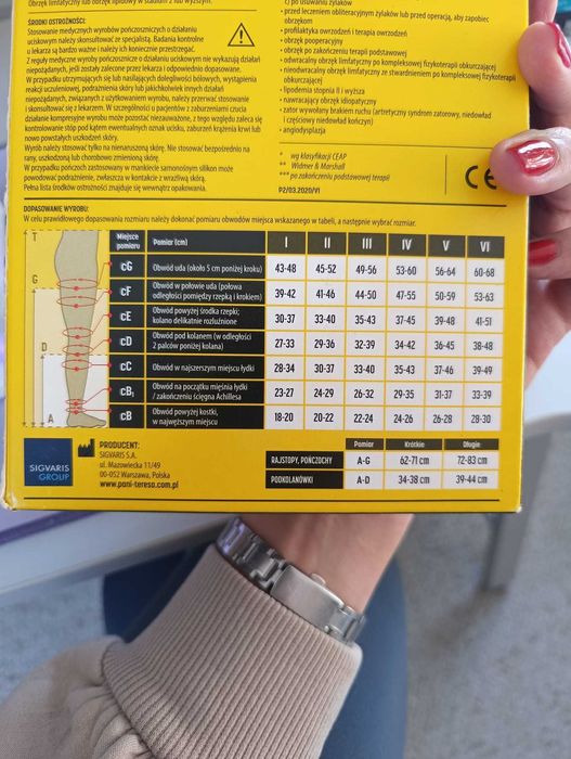 Pończochy uciskowe medyczne premium CCL2
