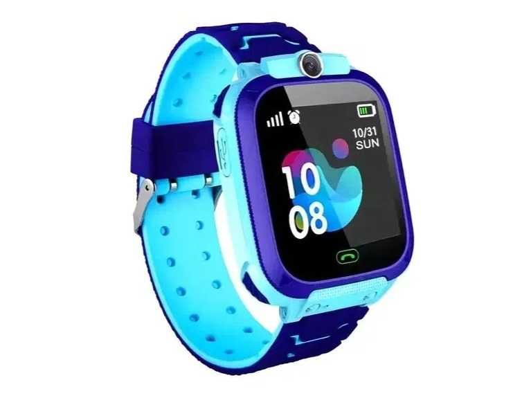 Детские смарт часы Q12 для детей с GPS трекером, розовые, голубые