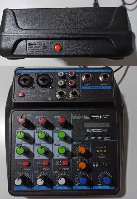 Аудіомікшер мікшерний пульт usb аудіоінтерфейс микшерный пульт