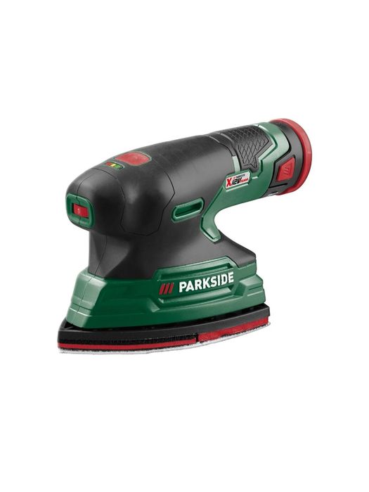 Lixadora com bateria e carregador 12V parkside