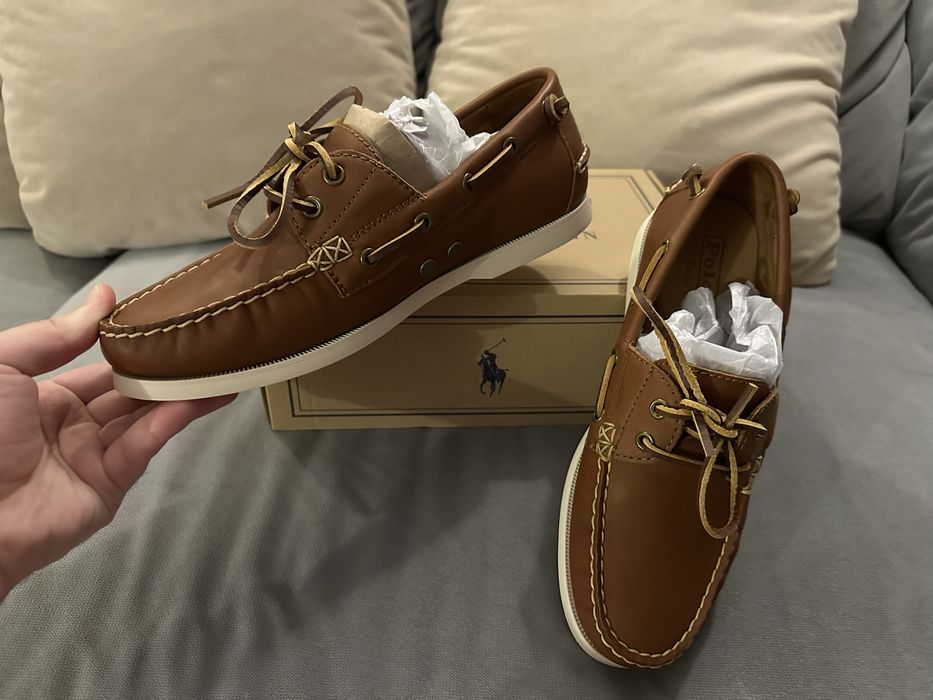 NEW Кожаные Мокасины Polo Ralph Lauren 41 (Нат. Кожа) (Ритейл 9499грн)