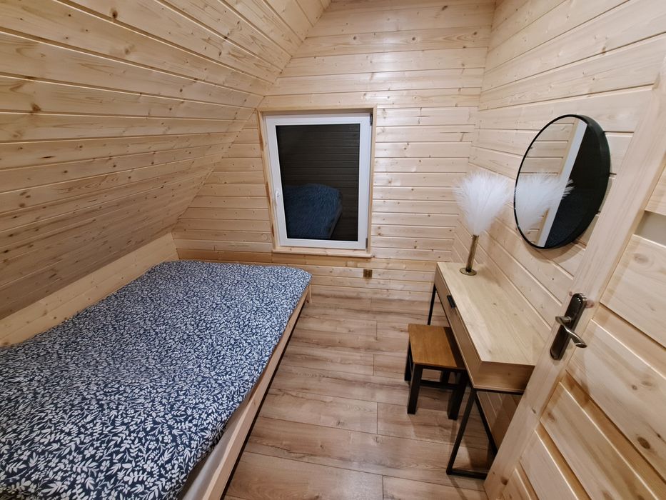 Domek nad jeziorem na Kaszubach na wzgórzu BALIA SAUNA