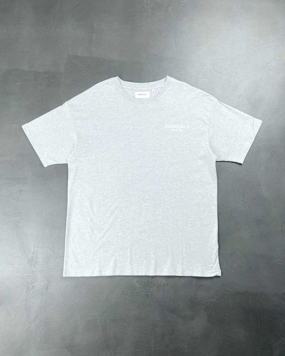 Футболка Fear Of God Essentials Boxy Logo T-Shirt Gray